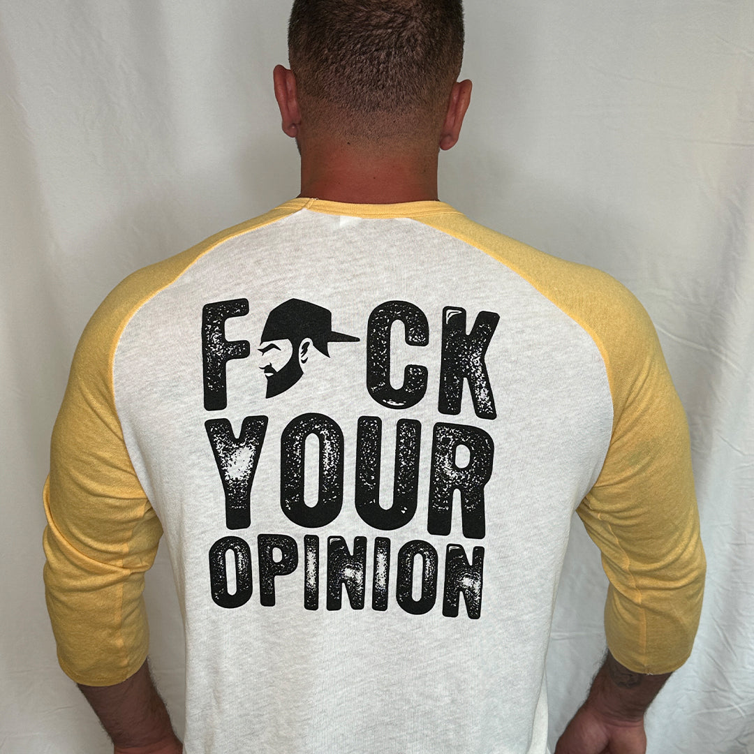 3/4 BASEBALL TEE YELLOW SLEEVE