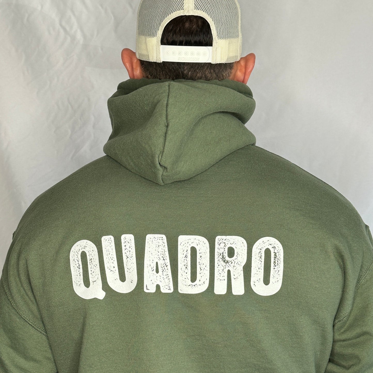 American Flag Military Green Hooded Sweatshirt